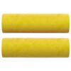vidaXL 2-personers sofa med pyntepuder 140 cm velour gul