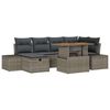vidaXL Havesofa S&aelig;t 7 stk. Gr&aring; polyrattan