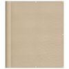 vidaXL altanafsk&aelig;rmning 120x1000 cm 100 % polyester beige