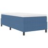 vidaXL Box spring seng Bl&aring; og Hvid 90 x 190 cm Velourstof