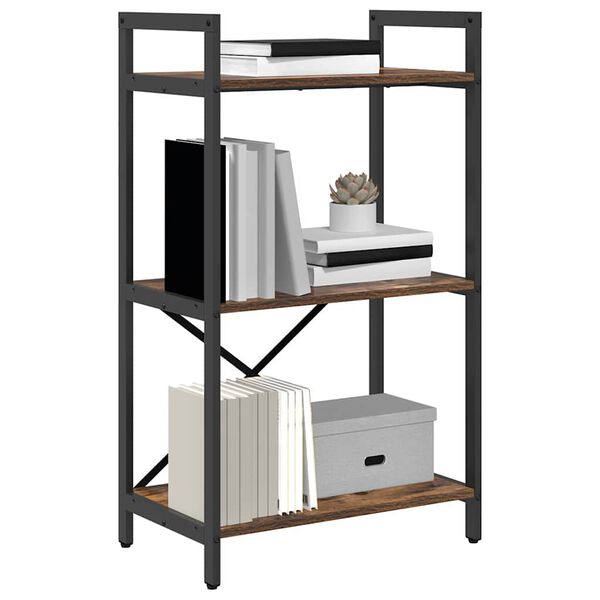 vidaXL Bogreol R&oslash;get eg 56 x 34 x 96 cm Konstrueret tr&aelig;