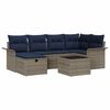 vidaXL Havesofa S&aelig;t 7 stk. Poly rattan