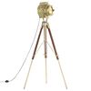 vidaXL gulvlampe med trefod 193 cm massivt mangotr&aelig;