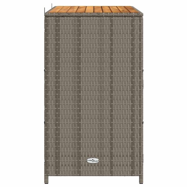 vidaXL Kabinet med hylde Gr&aring; 70 x 50 x 87 cm Polyester og Roly Rattan
