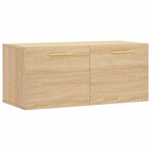 vidaXL v&aelig;gskab 80x36,5x35 cm konstrueret tr&aelig; sonoma-eg