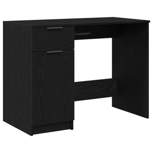 vidaXL Bord Sort eg Konstrueret tr&aelig; 100 x 50 x 75 cm