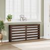vidaXL radiatorskjuler 175x20x82 cm konstrueret tr&aelig; brun egetr&aelig;sfarvet