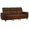vidaXL Sofa Brun 214 x 90 x 95 cm Faux Suede L&aelig;der