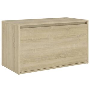 vidaXL entrébænk 80x40x45 cm konstrueret træ sonoma-eg
