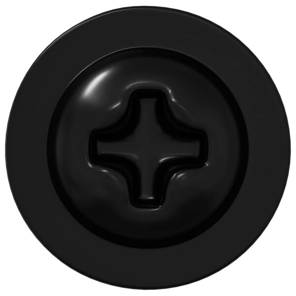 vidaXL Selvborende skrue 12 pcs Sort 3,5 x 12 mm Jern