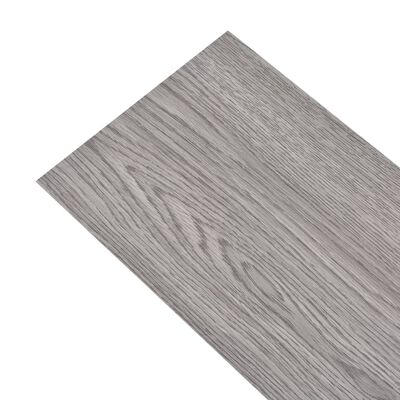vidaXL selvhæftende PVC-gulvplanker 5,02 m² 2 mm mørkegrå