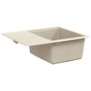 vidaXL Vask Beige 560 x 460 mm 80% Kvarts og 20% Resin