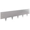 vidaXL Pl&aelig;nekant 30 pcs 100 x 25 cm St&aring;l S&oslash;lv