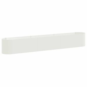 vidaXL H&aelig;vet Havebed Hvid 280 x 40 x 40 cm