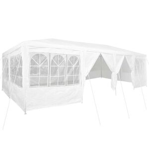 vidaXL Party Tent 800 x 400 x 266 cm Hvid Polyethylen