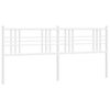 vidaXL udskiftningsgavl 180 cm metal hvid