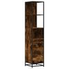 vidaXL badev&aelig;relsesskab 35x37,5x166 cm konstrueret tr&aelig; r&oslash;get egetr&aelig;