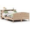 vidaXL seng med reol uden madras 140x190 cm massivt fyrretr&aelig;