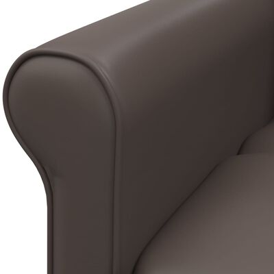 vidaXL løftestol med massagefunktion kunstlæder brun