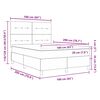 vidaXL Box spring seng med madras M&oslash;rk Brun 160 x 200 cm Stof