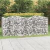 vidaXL buet gabion-h&oslash;jbed 200x100x100 cm galvaniseret jern