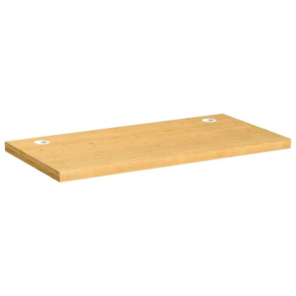 vidaXL bordplade til skrivebord 100x50x4 cm bambus