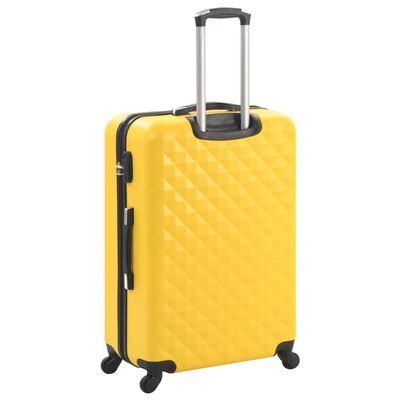 vidaXL kuffertsæt i 3 dele hardcase ABS gul