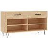 vidaXL skob&aelig;nk 102x35x55 cm konstrueret tr&aelig; sonoma-eg