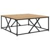 vidaXL Sofabord Artisan Egetr&aelig; 100 x 100 x 40 cm Konstrueret tr&aelig;
