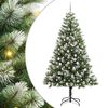 vidaXL Kunstig H&aelig;ngslet Juletr&aelig; med Flocket Sne 300 LED'er Varm hvid