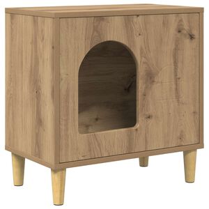 vidaXL Kat Hus Artisan eg 51 x 30 x 52 cm Konstrueret tr&aelig;