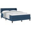 vidaXL Box spring seng med hovedg&aelig;rde Bl&aring; 140 x 190 cm Stof