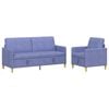vidaXL Sofa s&aelig;t med opbevaring 2 stk. Jeans bl&aring; Polyester