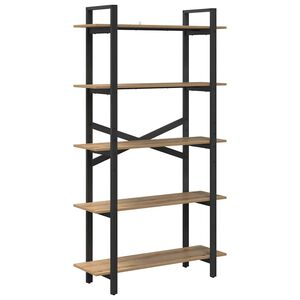 vidaXL Bogreol 5 niveauer 100 x 33,5 x 178 cm Konstrueret tr&aelig;