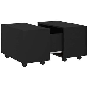 vidaXL sofabord 60x60x38 cm konstrueret tr&aelig; sort
