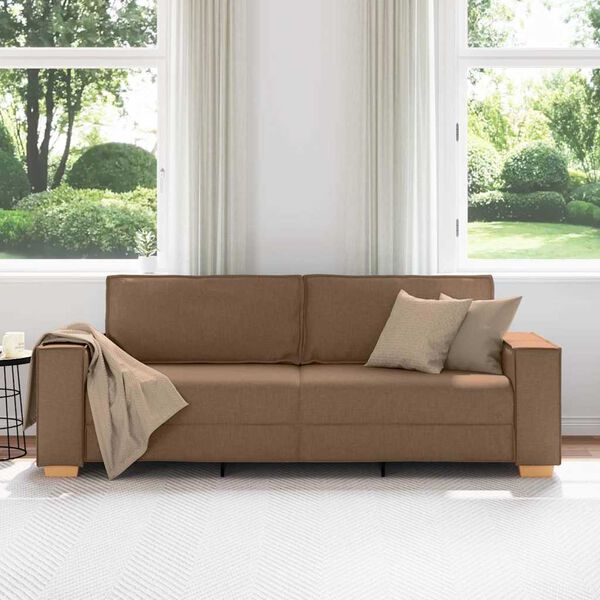 vidaXL 3-personers sofa brun 180 cm stof