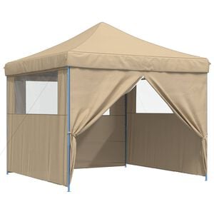 vidaXL Party Tent 292 x 292 x 315 cm Beige Oxford stof