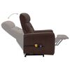 vidaXL massagestol med løftefunktion kunstlæder brun