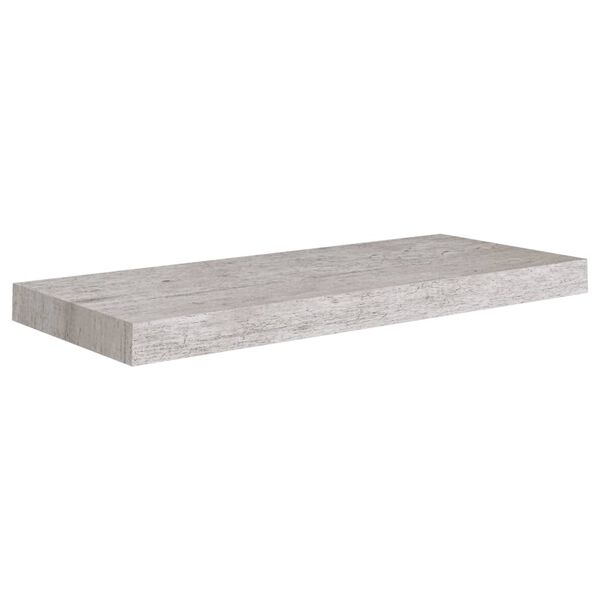 vidaXL væghylder 4 stk. 60x23,5x3,8 cm MDF betongrå