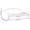 vidaXL daybed 90x190 cm stof m&oslash;rkegr&aring;