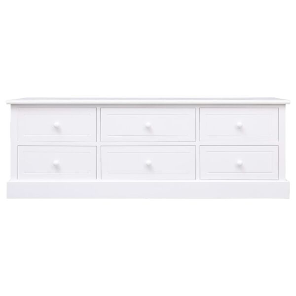 vidaXL entrébænk 115x30x40 cm træ hvid