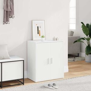 vidaXL skoskab 60x35x70 cm konstrueret tr&aelig; hvid