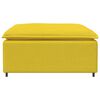 vidaXL modulær sofa fodskammel lysegul 100x100x48 cm