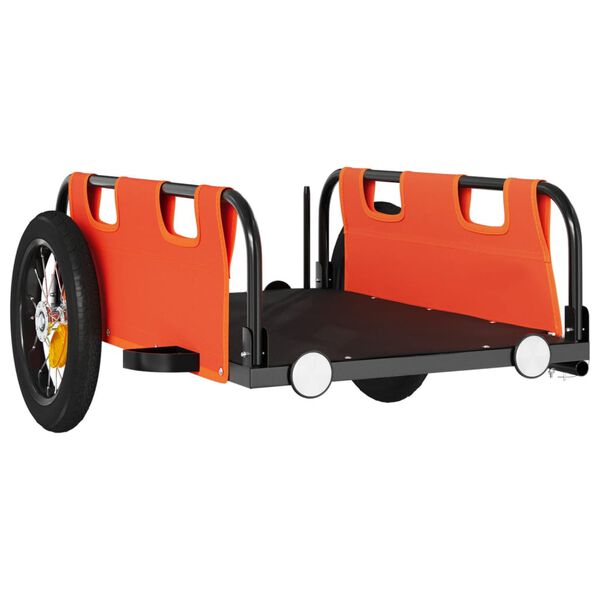 vidaXL cykeltrailer oxfordstof og jern orange