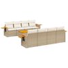 vidaXL sofas&aelig;t til haven 9 dele med hynder polyrattan beige