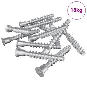 vidaXL Bekr&aelig;ftelsesskruer 2500 pcs S&oslash;lv Metal