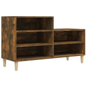 vidaXL skoskab 102x36x60 cm konstrueret tr&aelig; r&oslash;get egetr&aelig;sfarve