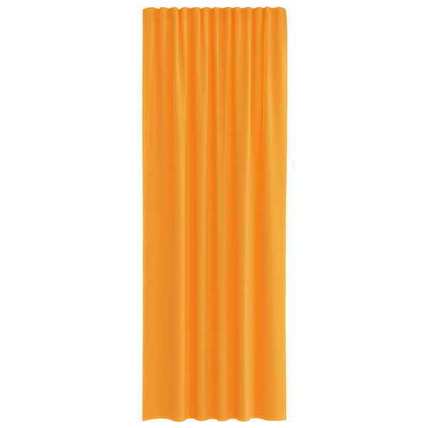 vidaXL voile-gardiner med stanglommer 2 stk. orange