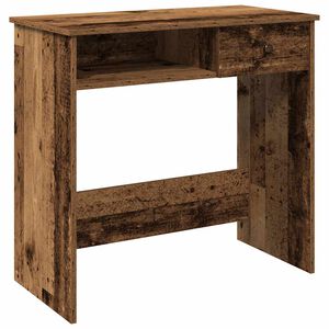 vidaXL skrivebord 80x40x75 cm konstrueret tr&aelig; antikt tr&aelig;