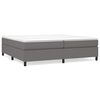 vidaXL Boxspring sengeramme 200x200 cm stof m&oslash;rkegr&aring;